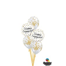 Happy Engagement Confetti Balloon Bouquet